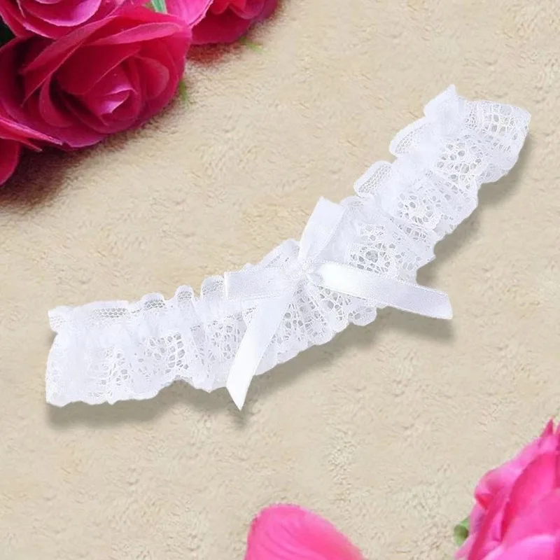 Anneau de jambe à nœud pour femmes, Lingerie Sexy en dentelle florale, porte-jarretelles, boucle de jambe, Costume de mariée Lolita, anneau de bas à la mode Cosplay