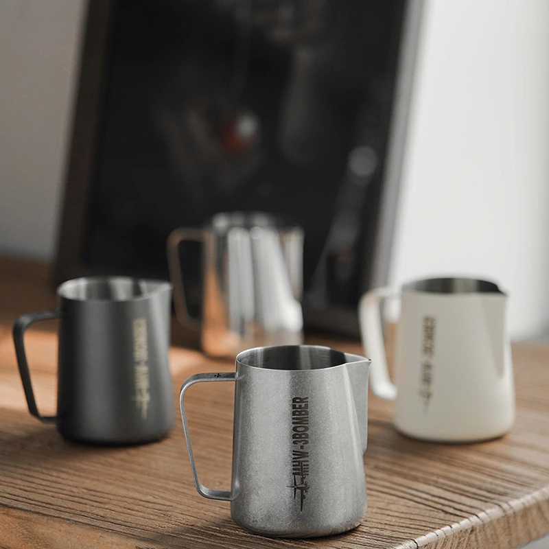 Coffee Stainless Steel Tip Pulling Cup Pulling Cylinder Coffee Creamer 600ml Classic 3.0