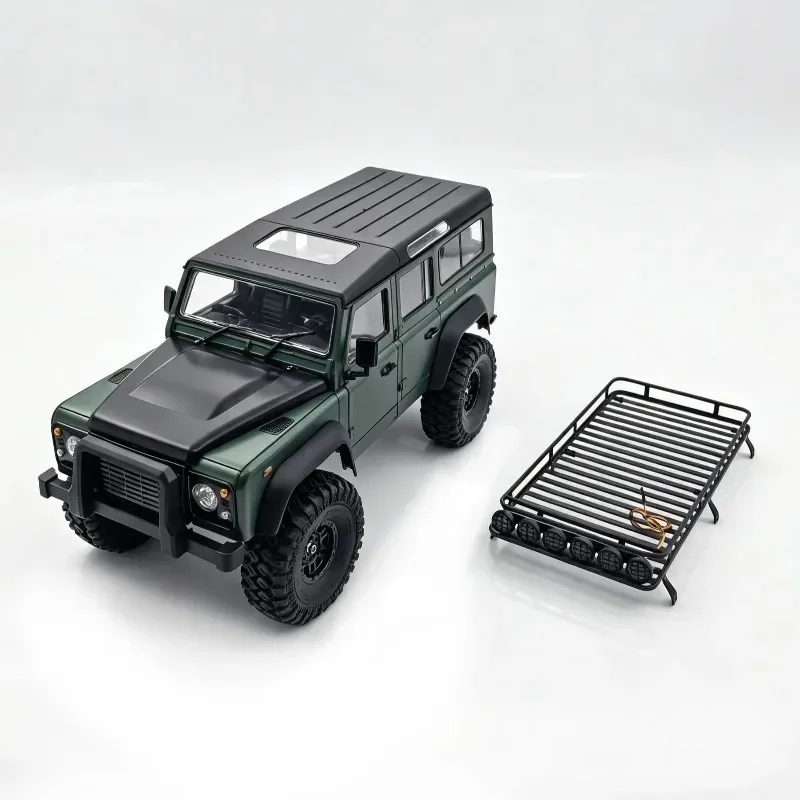 1/10 Simulation Crawler Metal Roof Rack with LED Lights Model Parts for RC Car Accessories