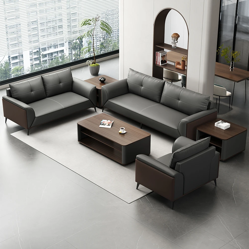 Luxury Modern Executive Sofa Set Commercial Office & Home Furniture with Leather Cover for Living Room Bedroom & Hospital Use