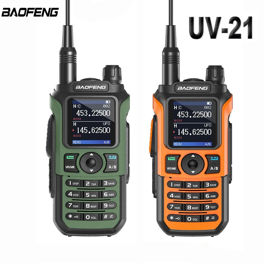 

Рация Baofeng UV-21 Pro V2, водонепроницаемая, многодиапазонная, портативная, с функцией беспроводного копирования частоты, Type-C, для охоты