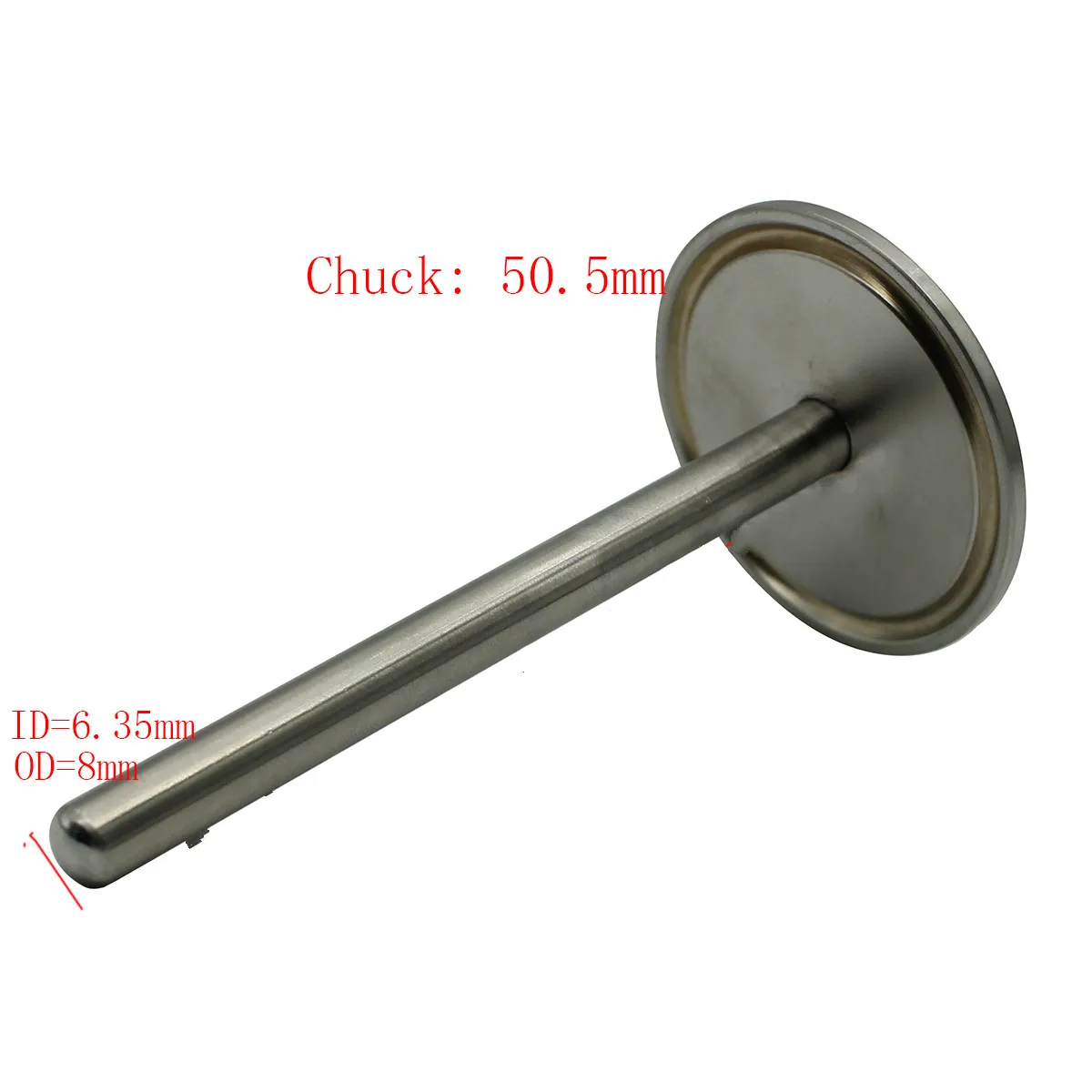 SS304 50.5mm Thermowell Chuck, Fermenter Accessory with Length L30‑300mm