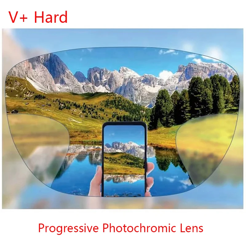 Premium breedste gezichtsveld Progressieve lenzen Vrije vorm Bijziendheid Multifocale optische lens op sterkte Zie ver en dichtbij Verifocaal