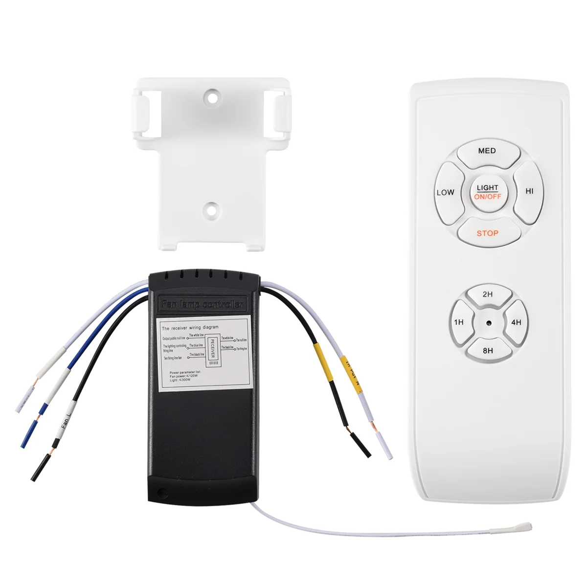 Ceiling Fan Remote Control Kit, Small Size Universal Ceiling Fans Light Remote, Speed, Light & Timing Wireless Control