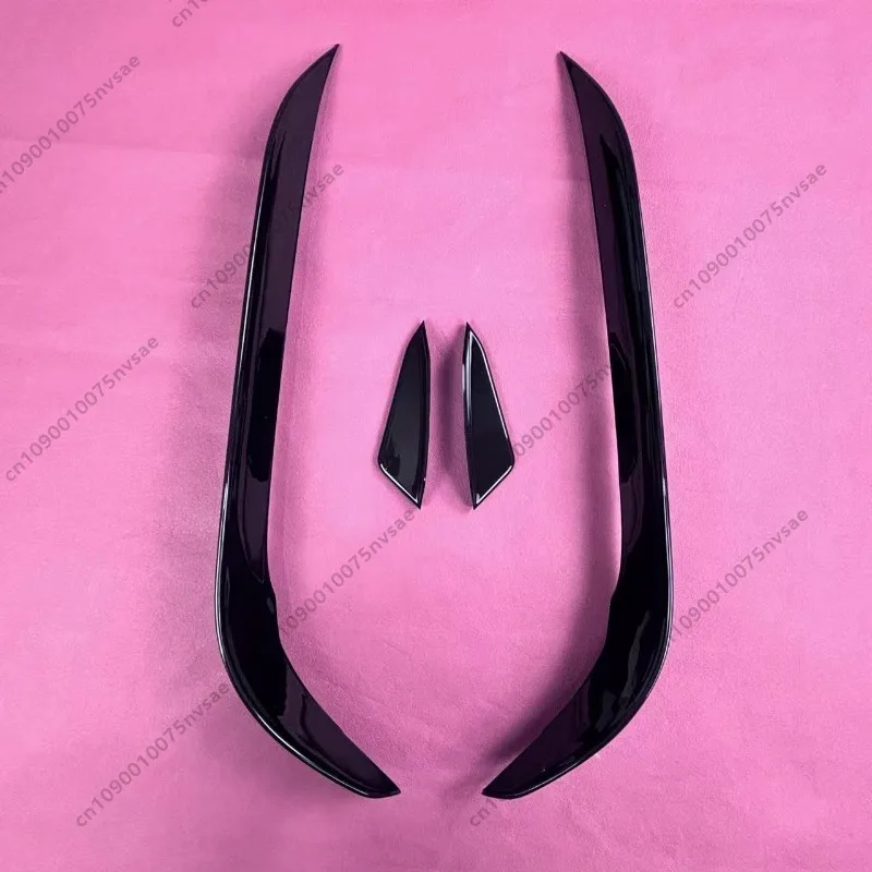 For VW Golf Mk7.5 GTI GTD 2017-2020 RevoZport Style Front Bumper Side Splitters Car Front Bumper Side Canard Spoiler Wings