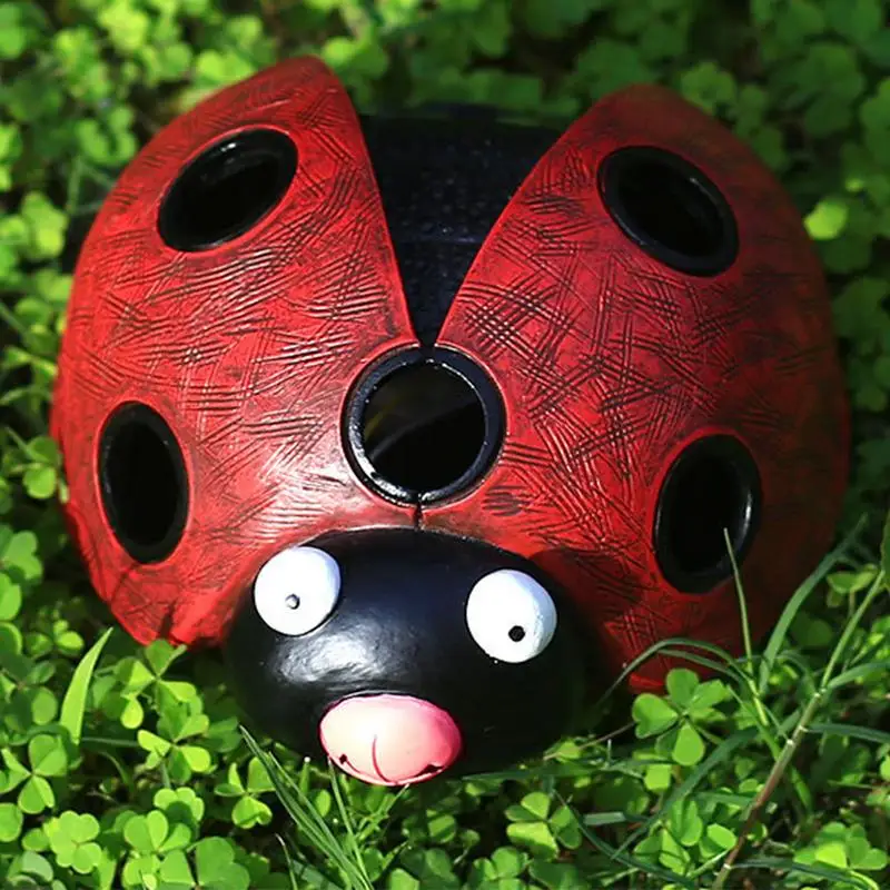 Solar Ladybug Lights Solar Lantern For Yard Patio Landscape Decoration Garden Lantern Outdoor Yard Patio Decor Ladybug Tabletop