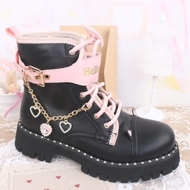 Handmade Mass Production Sweet Cool Shoe Buckle Muffin Shoes Bud Shoe Chain Accessories Chain Pearl Love Rhinestone Shoes Flower