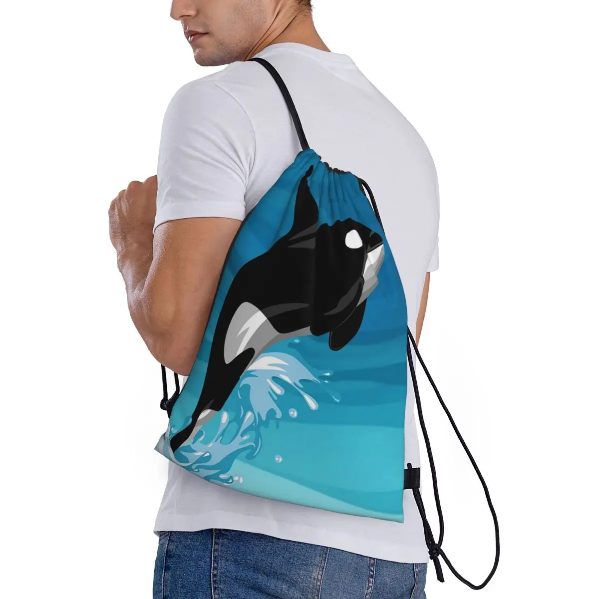 

Рюкзаки Orca: модные спортивные сумки с завязками и карманами, сумки для книг для мужчин, женщин и студентов