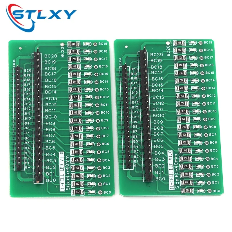 Lithium Battery Cable Sequence Detection LED Board 3-20S Battery Pack Tester BMS Wiring Test 17S