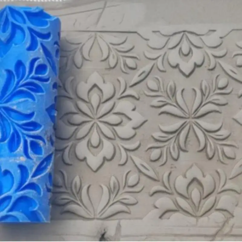 Atmospheric Rose Roller, Made With A Textured Clay Surface, Exquisite Floral Design, Suitable For Ceramics And Polymer Clay, And