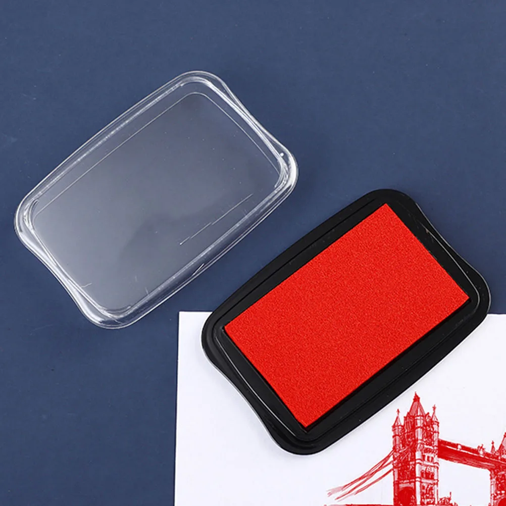 2 Pcs Colour Ink Pads for Stamping Water-based Craft Scrapbooking Sponge Stamps Student Card Making