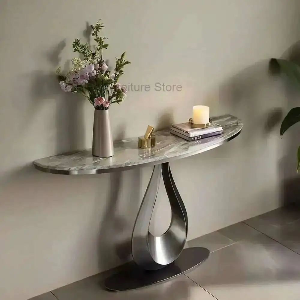 

Metal Nordic Midcentry Modern Console Lobby Tables Luxury Console Table Entrance Hallway Consolle Ingresso Living Room Furniture