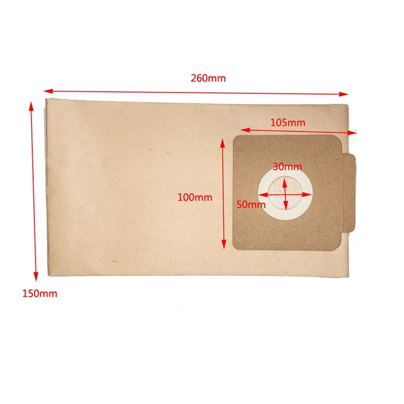 Bolsa de polvo para aspiradora Karcher BV30/1 BV50/1, accesorios para aspiradora, bolsas de papel, 10 piezas de repuesto