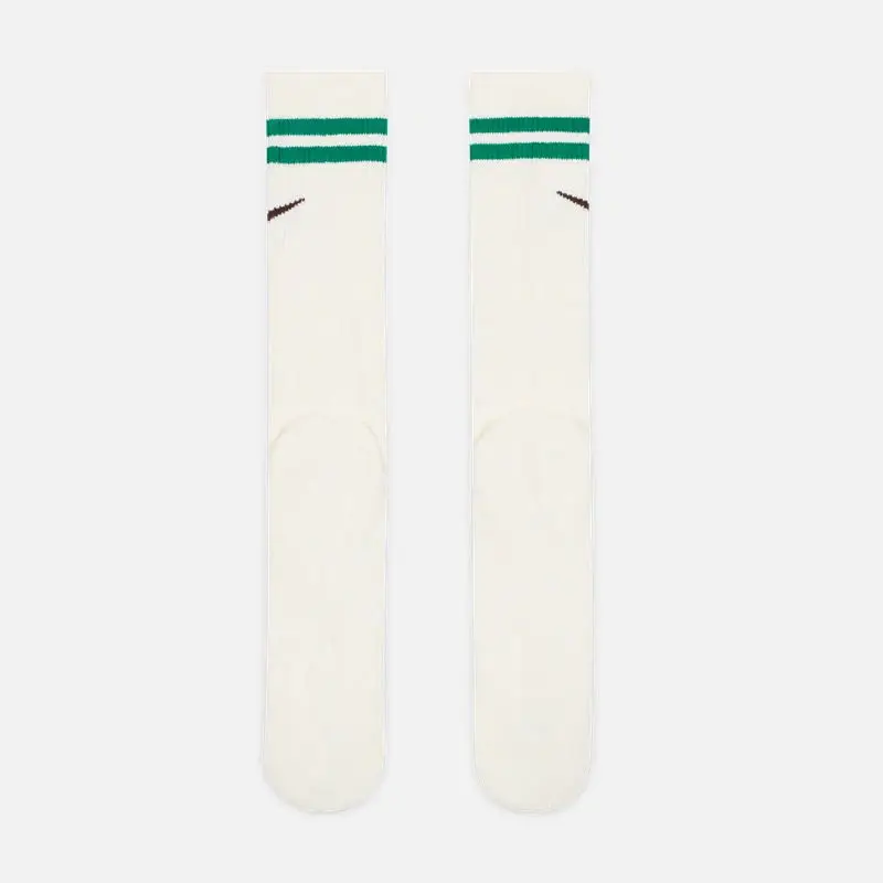 Original Nike Everyday Plus Logo Printed Comfort Quick Drying Tall Socks Men and Women Socks Alike 1 Group 1 Pairs White DQ9165