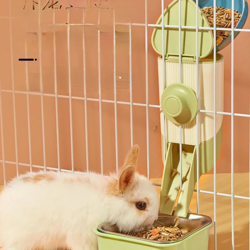 1 Set Rabbit Food Feeder Convenient Large Capacity Small Pet Feeding Dispenser Brinquedos Guinea Pig Small Animals Supplies