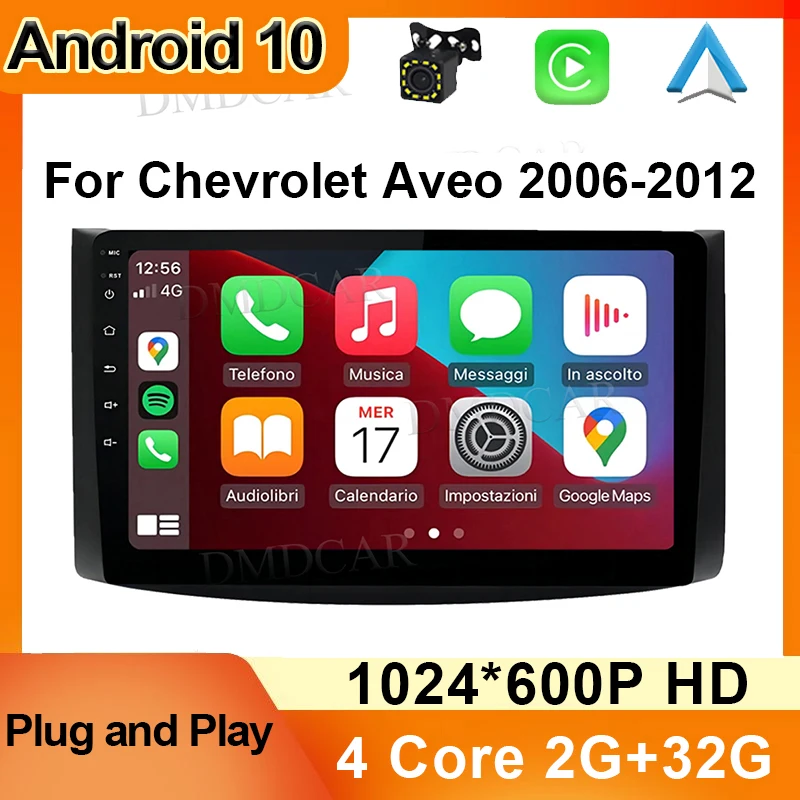 

Android 10 Carplay Auto For Chevrolet Aveo 2006 2007 2008 2009 2010 2011 2012 2din Car Radio Multimidia Player GPS Navigation