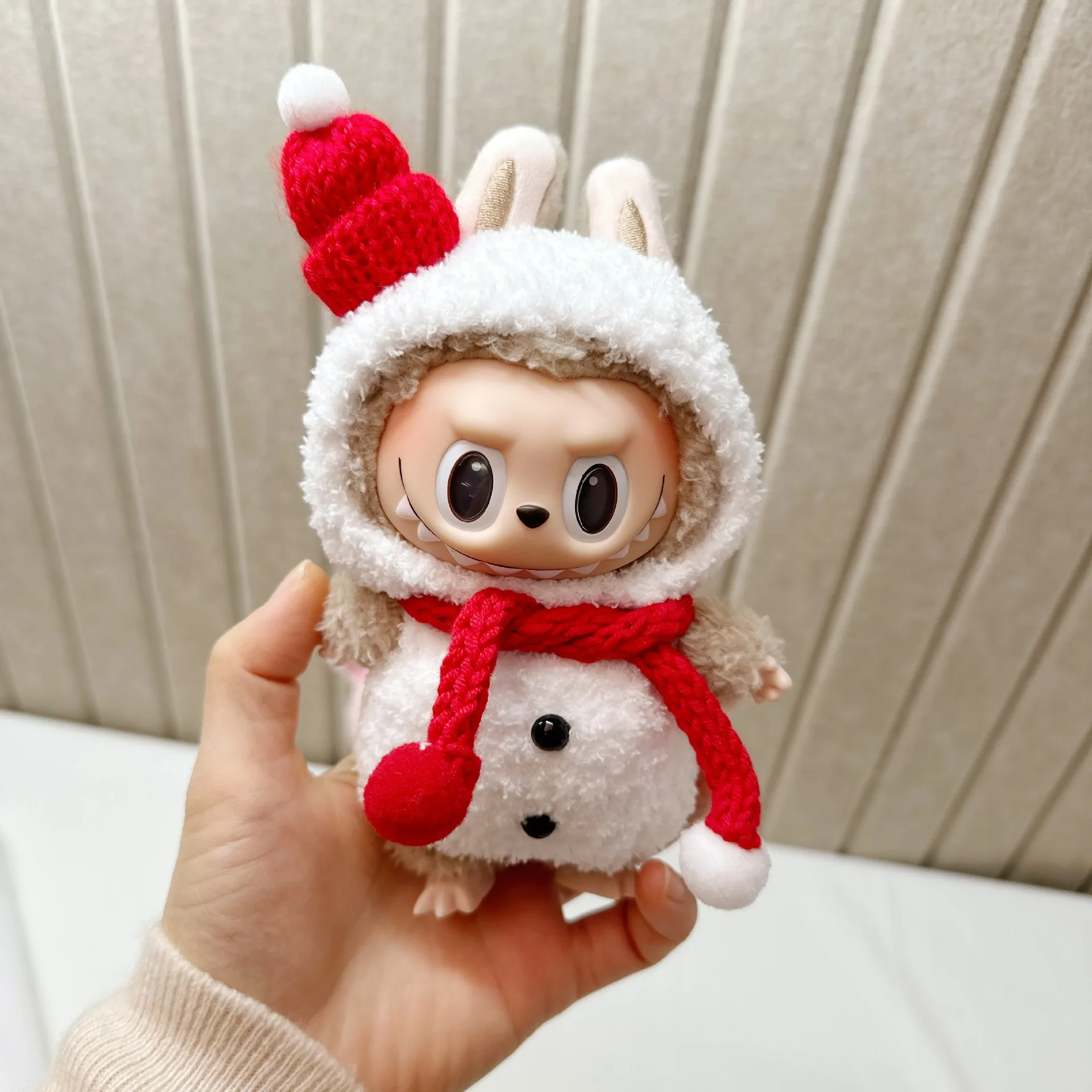 

Beinaier Одежда ручной работы Labubu Серия снеговиков, кукольная одежда в подарок