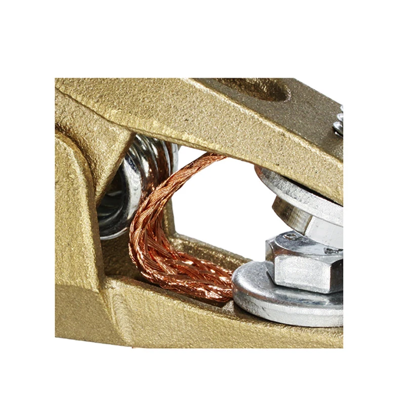 Welding Ground Clamp 300/500A Heavy Duty Brass A Type Earth Clip Insulation Sleeve Welding Pliers