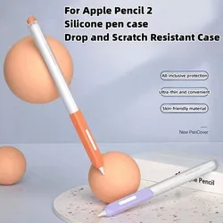 Pencil Case for Apple Pencil 2nd Generation Or Pencil Pro Tablet Stylus Protective Cover Soft Silicone Shockproof Transparent