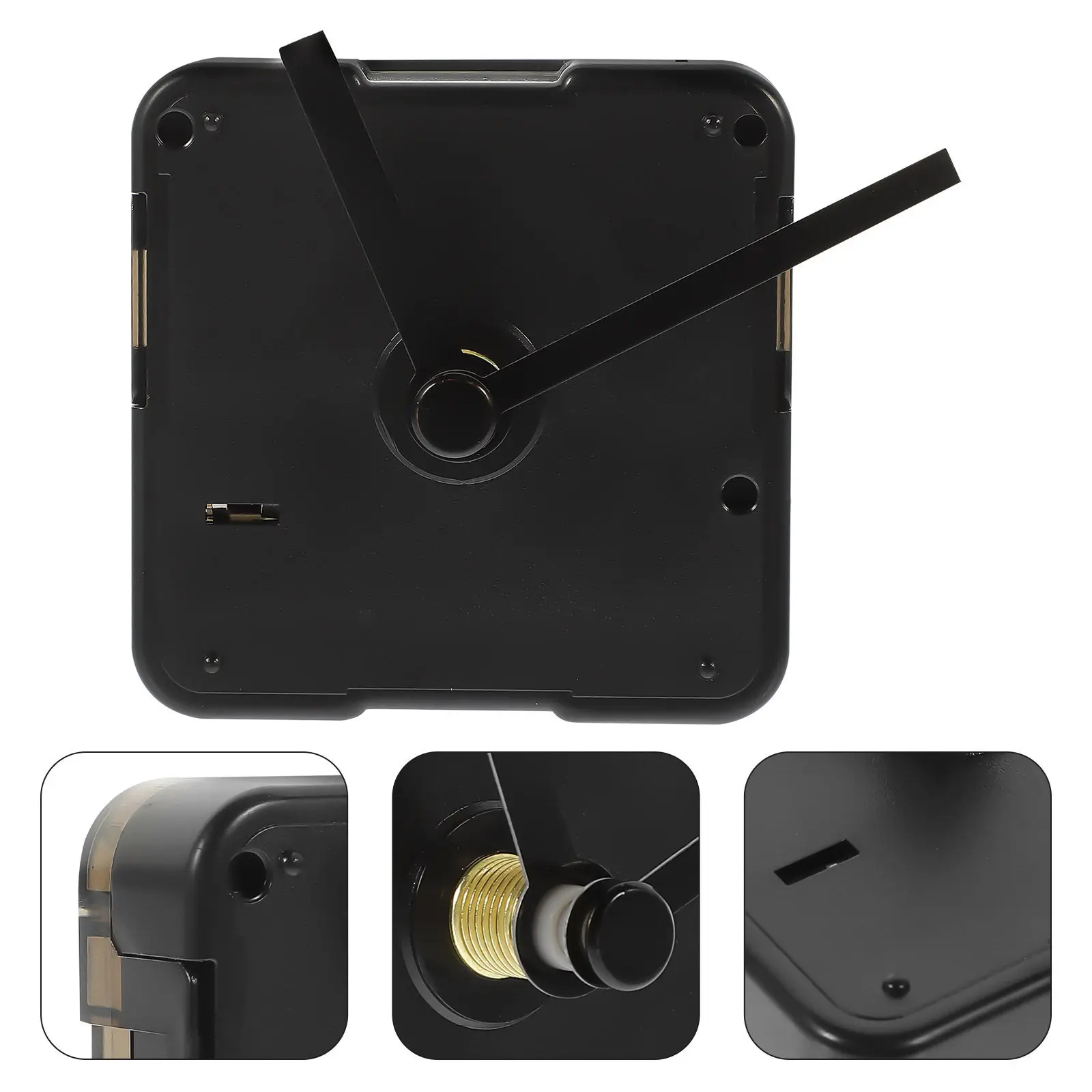 1Set Plastic Clock Movement Mechanism Kit High Precision DIY Clock Repair Replacement for Wall Clocks Craft Projects Hanging