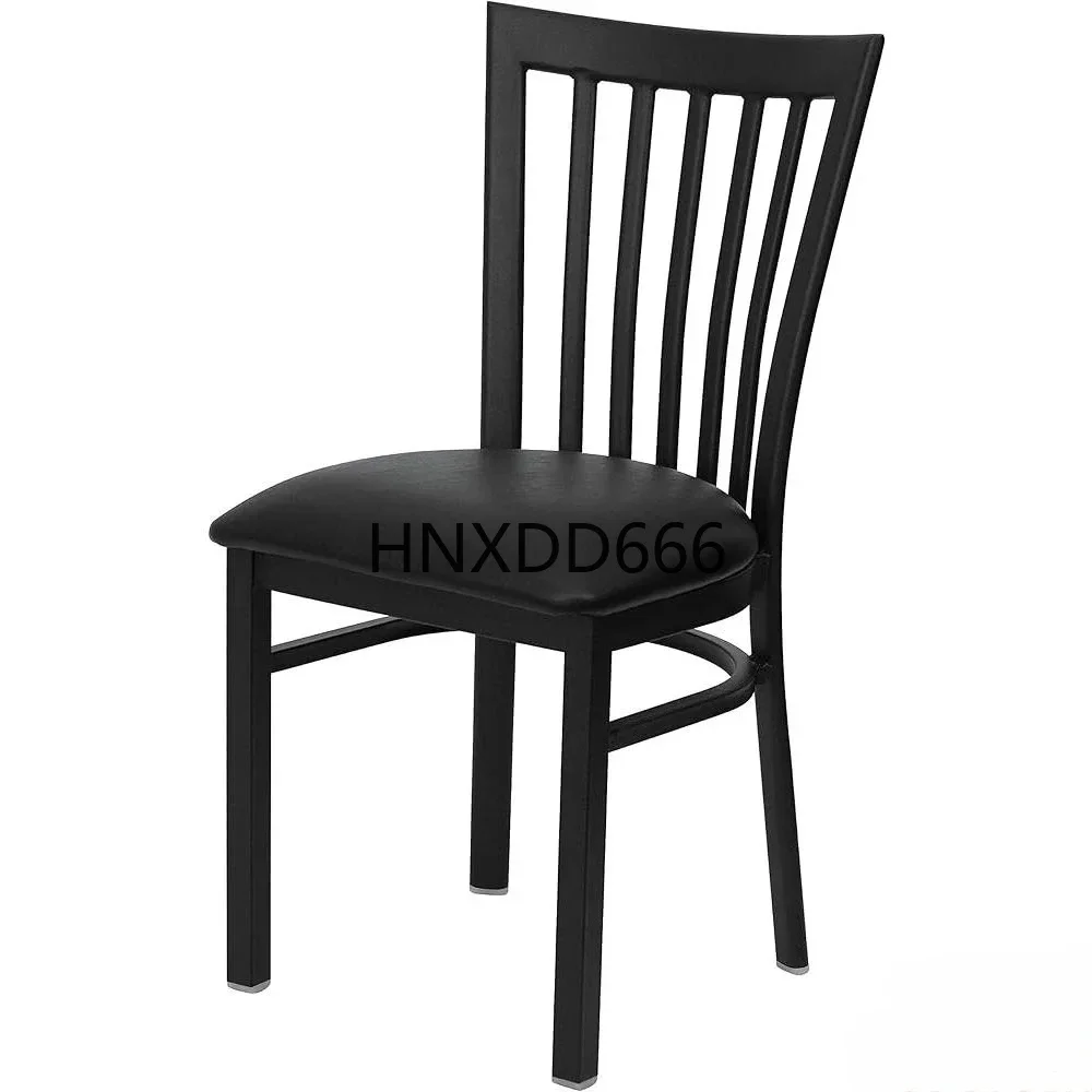 4 Pack Commercial Grade Metal Dining Chairs Ladder Back Comfortable Seat Ideal Restaurant Cafe Kitchen