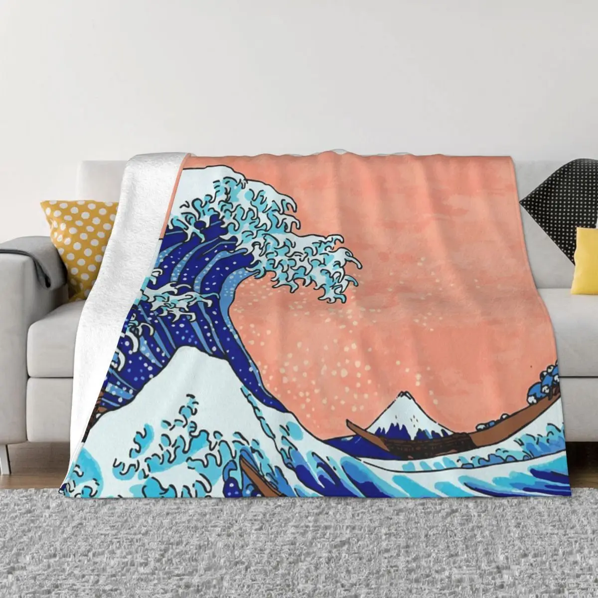 

The Great Wave Of Kanagawa 2 Quilt Knee Blanket Quilt For Bed Home And Decoration Throw Blanket