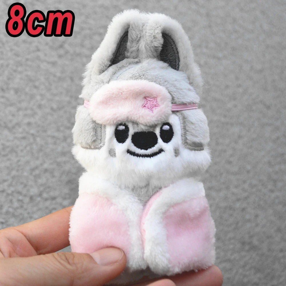 

*//SKZOO Stray Kids Plush Toy Pajamas Eye Mask Mini Keychain Decorative Animal Pink Series Mini Companion Doll DIY Products