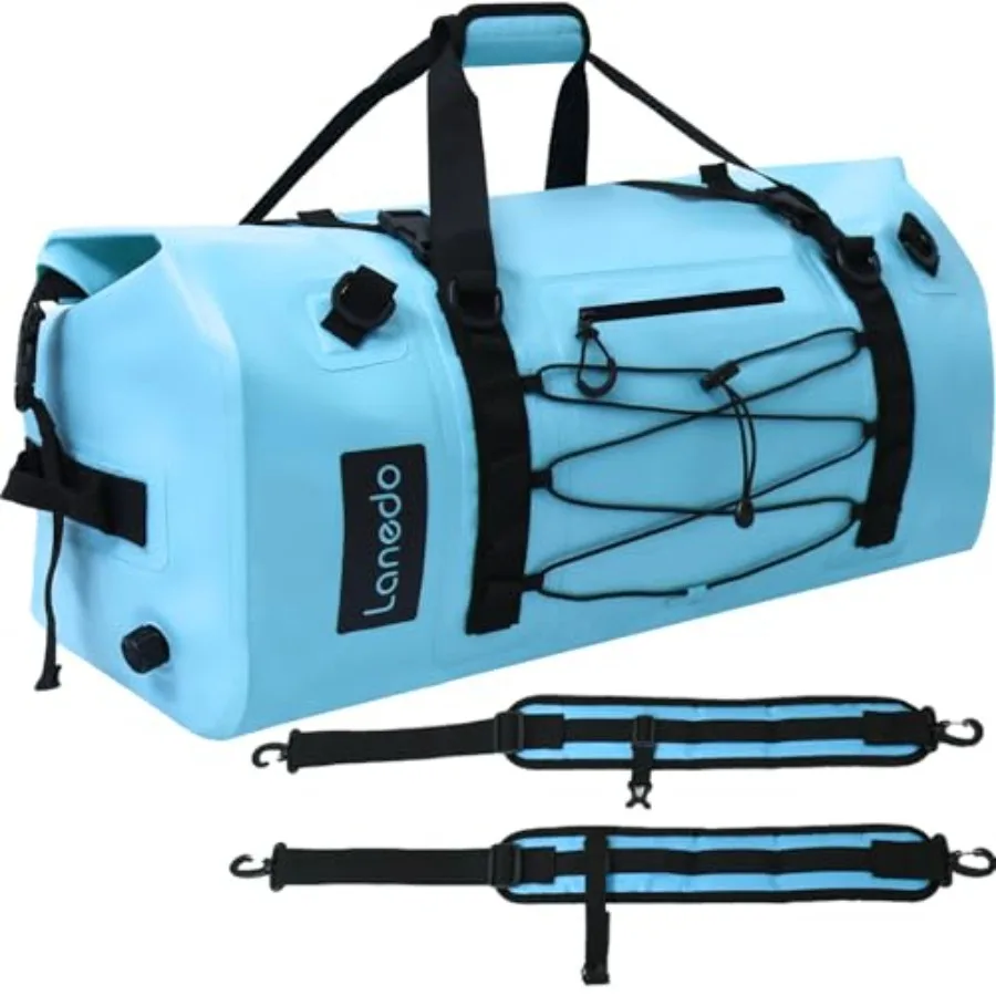 

80L Dry Bag Large Waterproof Bag Roll-Top Heavy Duty Fishing Duffel Bag with Durable Straps and Handles for Kayaking Paddle boa