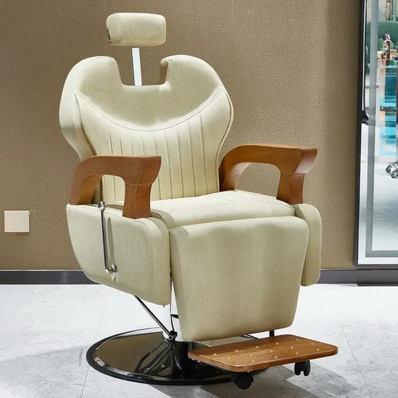 for Manufacturer Hair Salon Physiotherapy Chair Special Beauty Salon Barber Shop Silk Field Reclining Hair Cutting Chair