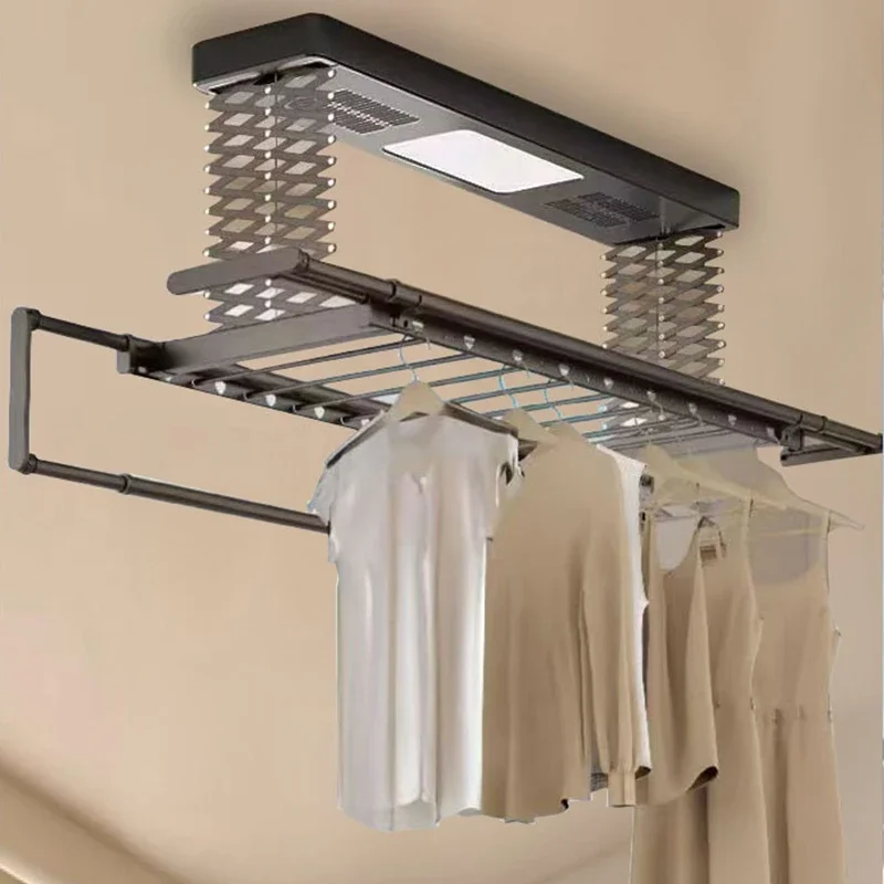 Intelligent Electric Clothes Drying Rack Remote Control Automatic Hanging Laundry Dryer For Household Use