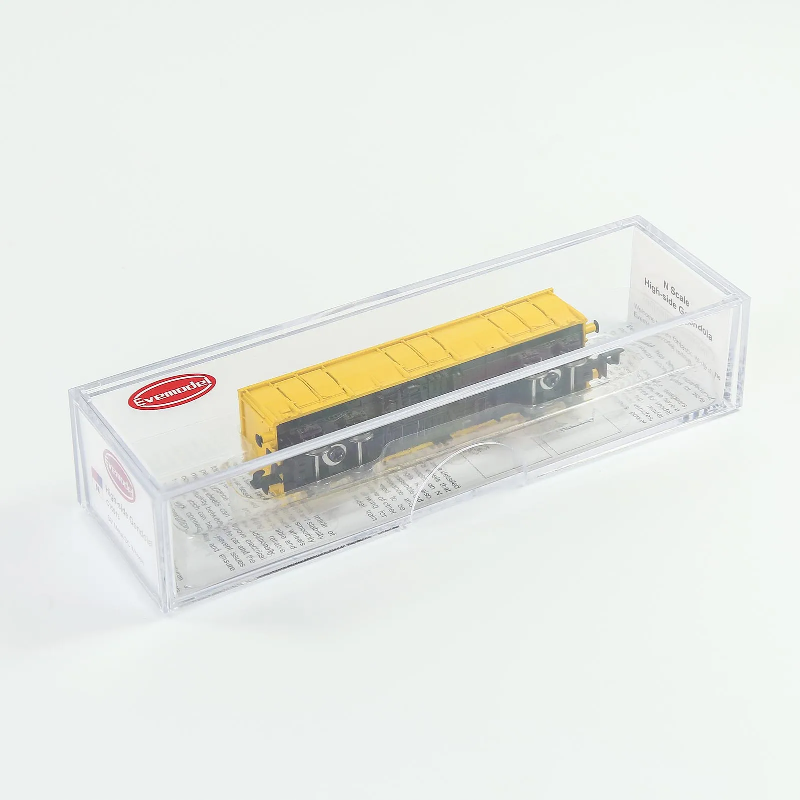 C15013 Evemodel Wagon N Scale 1/160 40ft Gondola Car High-side Model Trains