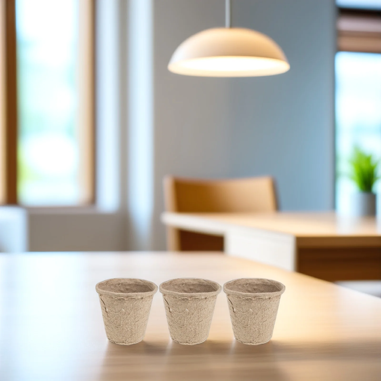 

40 pcs Paper Pulp Planting Cups Biodegradable Fast Water Absorption For Seedling Nursery Planter Garden Propagator Pots