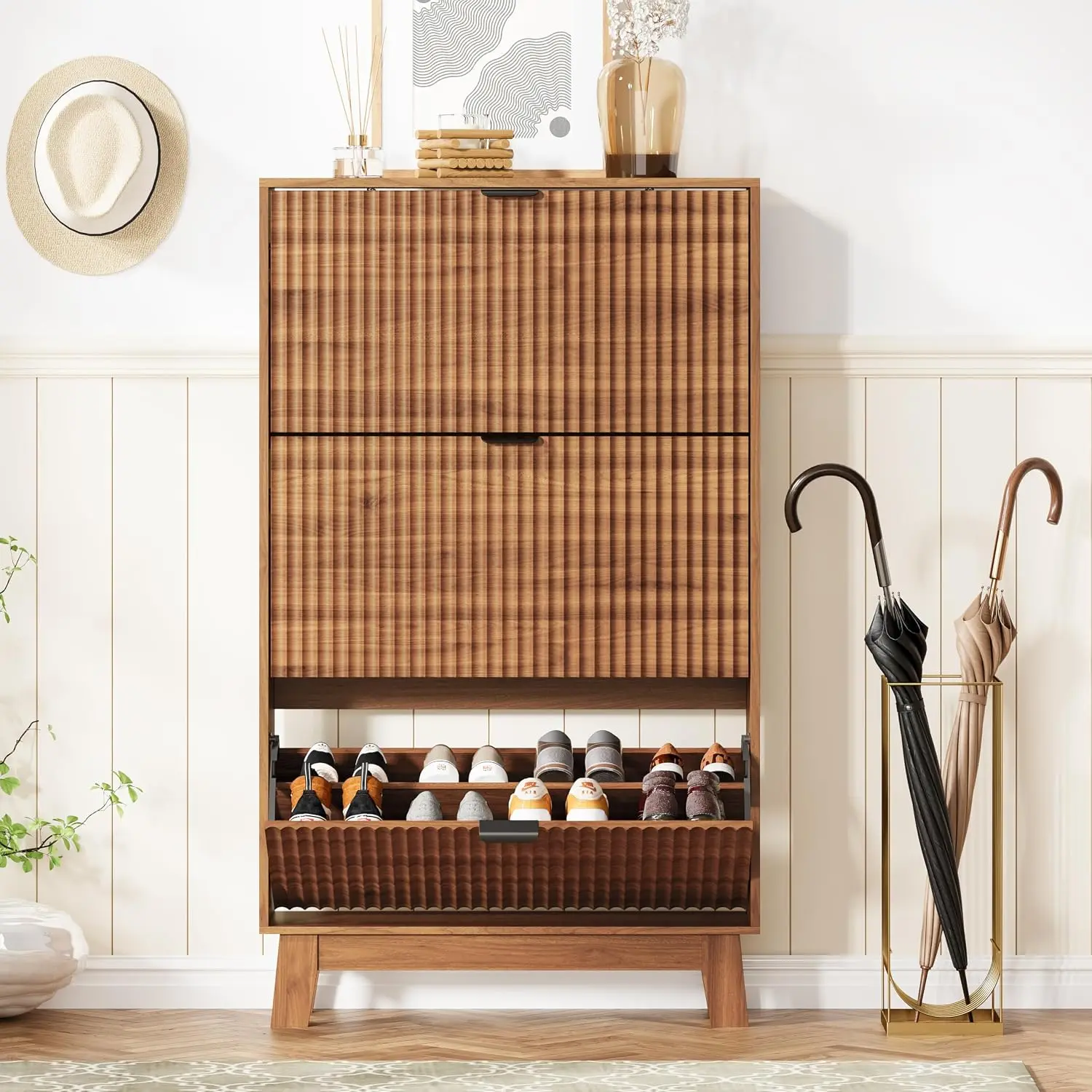 Schuhschrank für den Eingangsb – Shoe Rack Cabinet Narrow Entryway Bewertung und Preis