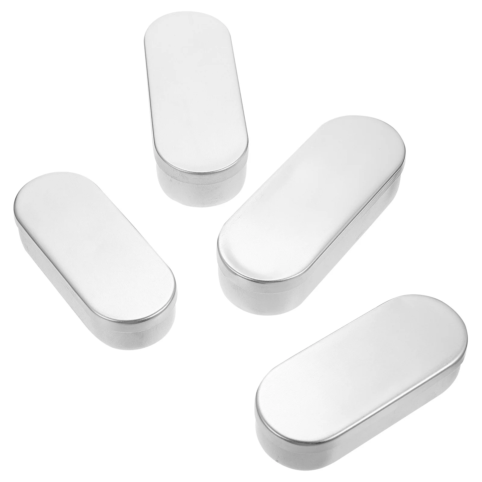 

4pcs Aluminum Needle Box With Lid Storage Acupuncture Case For Beauty Salon Lab Lightweight Simple Needle Container Cosmetics