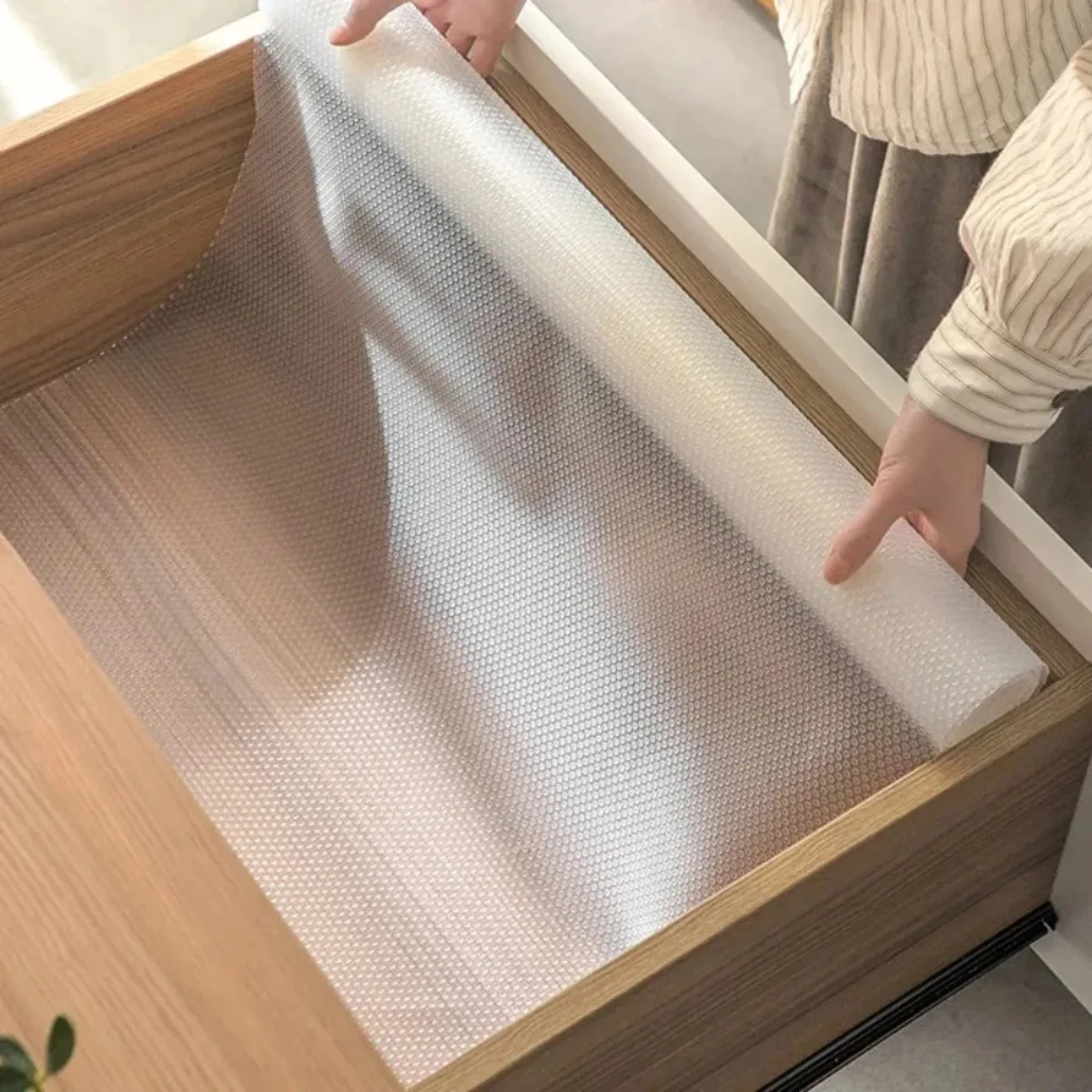 2 Sizes Reusable Washable Drawer Liners Moisture Proof Mold Proof Transparency Thickened Countertop Waterproof Oil Proof Pad