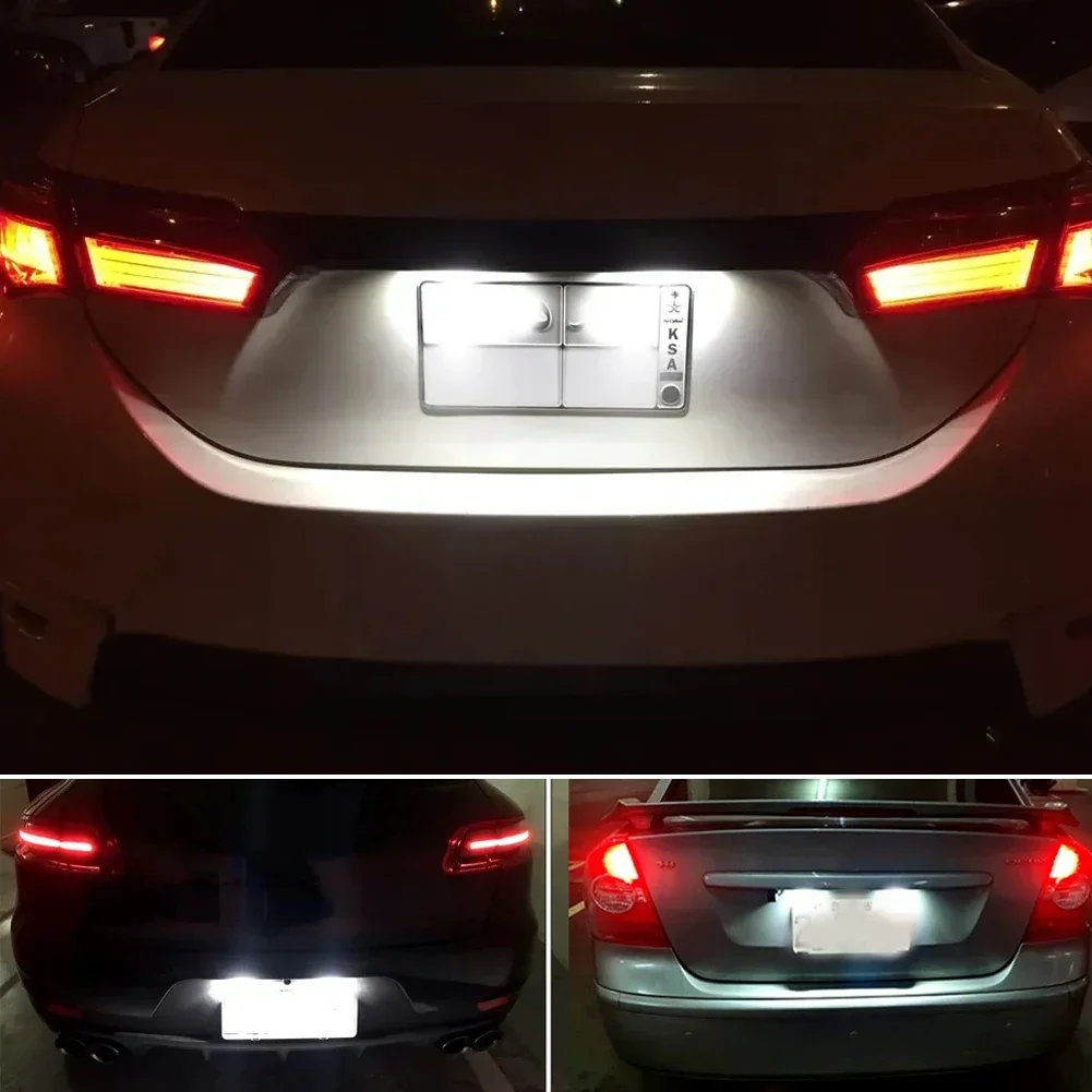 1/2 قطعة سيارة Led رقم الترخيص لوحة LED ضوء المصباح Canbus الأبيض لتويوتا يارس فيتز كامري كورولا بريوس C Ractis Verso S