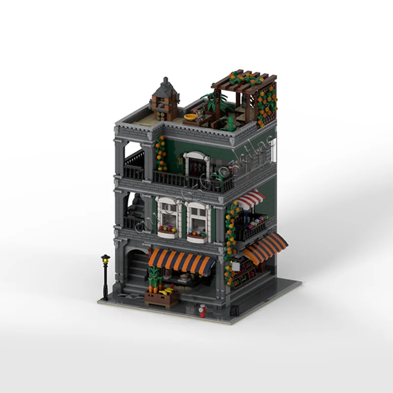 New 3627 Parts Grocery Shop High Rise Building Blocks Model Children Puzzle Educational Assembly Popular Birthday Surprise Gifts