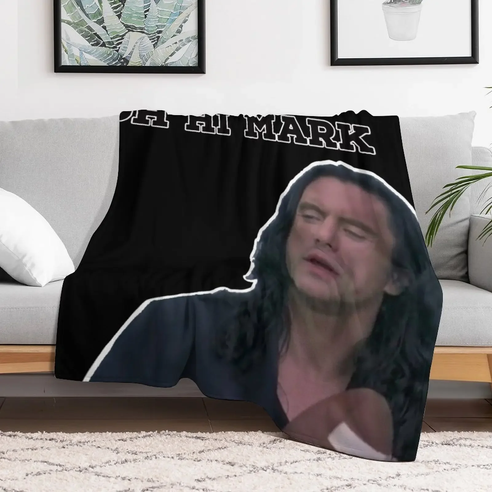 Oh hi Mark Wiseau Throw Blanket Blankets For Bed valentine gift ideas Blankets