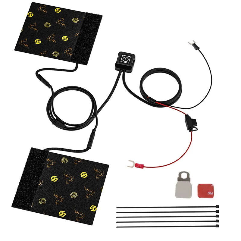 12V Motorcycles Heated Handles Grips Snowmobile ATV Handlebar Heater Warmer Kit For Snowmobile Heated Steering Wheel Universal