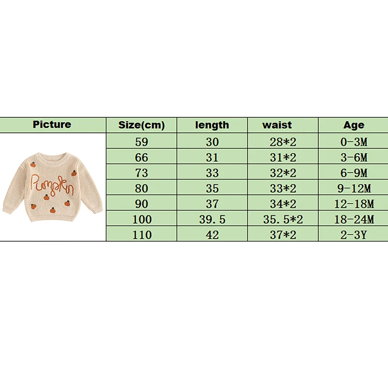Suéteres de manga larga para bebé, jerséis de punto con bordado de letras de calabaza y cuello redondo para Halloween, sudaderas para niños pequeños