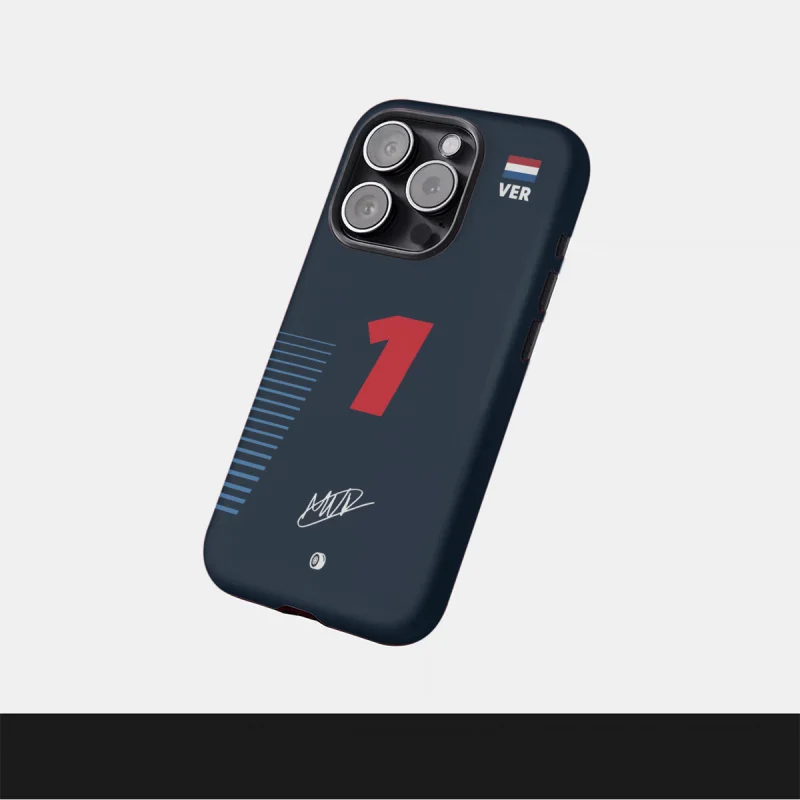 حافظة هاتف F1 No.11 لهاتف iPhone16ProMax 15 14 14 12mini 7Plus XR 2in1 حافظة لامعة قوية