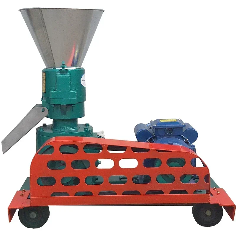 Fish Chicken Pig Feed Pellet Mill Machine, Poultry Livestock Feed Processing Pelletizer for Animal Feed Making