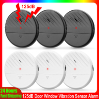 Elecpow Wireless Door Window Vibration Sensor Alarm 125dB Glass Break Anti-Theft Sensor Home Security Protection Alarm