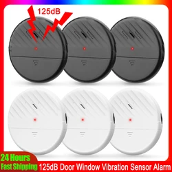 Elecpow Wireless Door Window Vibration Sensor Alarm 125dB Glass Break Anti-Theft Sensor Home Security Protection Alarm