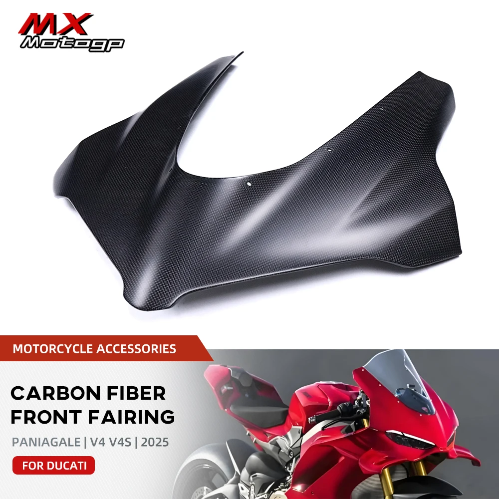 

100% Carbon Fiber Front Faring Headlight Cover Protection For DUCATI Panigale V4 V4S 2025 Motorcycle Accessories Faring Kits