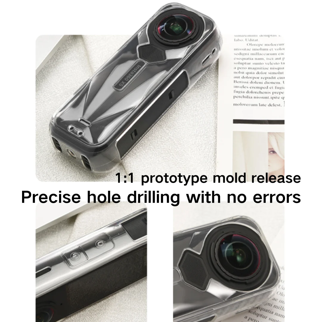 For Insta360 X5 Transparent Protective Case TPU Anti-Scratch Coverage Protector Shockproof Cover for Insta360 X5 Clear Shell