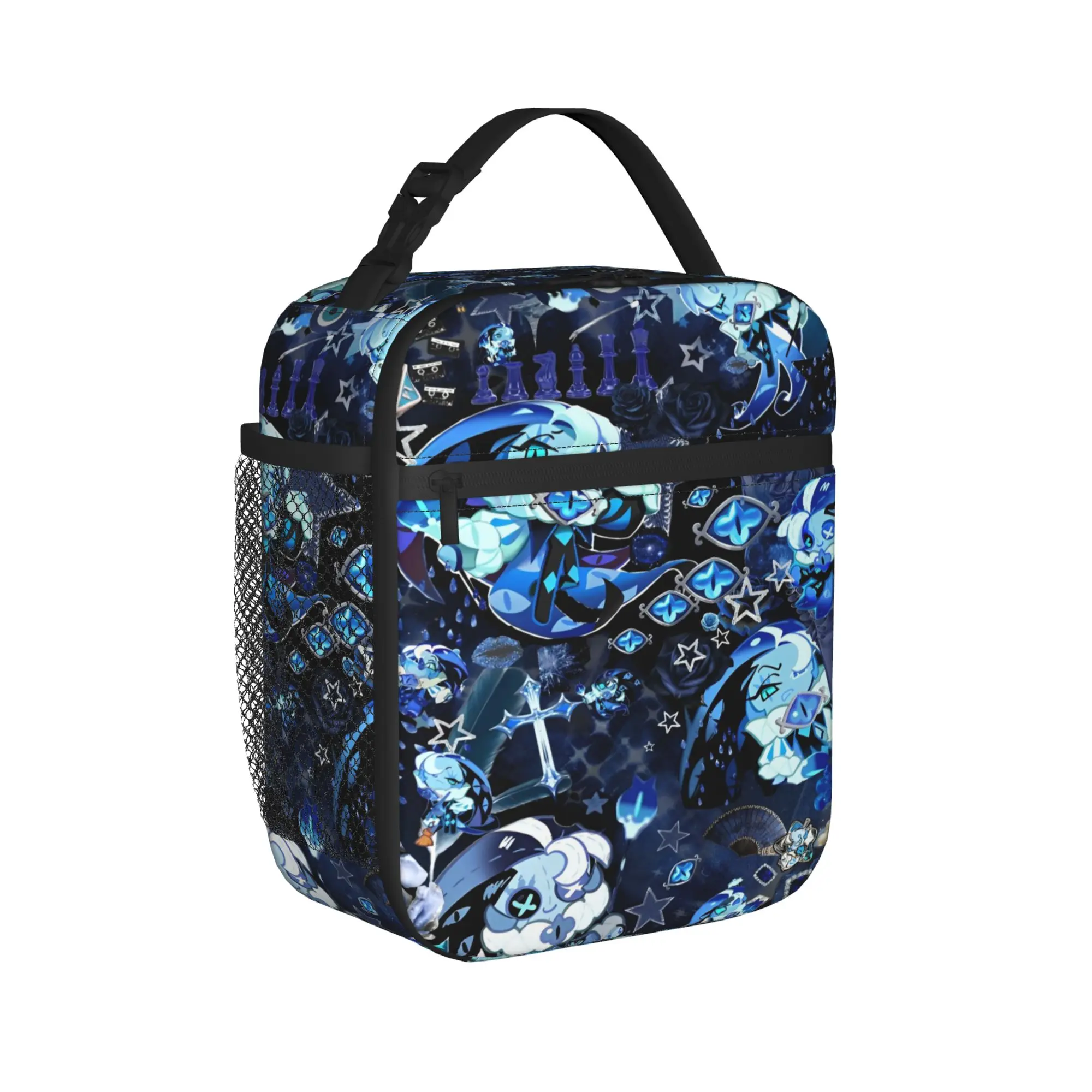 Shadow Milk Coolie cookie run kingdom Merch Insulated Lunch Bags For School Office  Food Box Portable Thermal Cooler Lunch Box