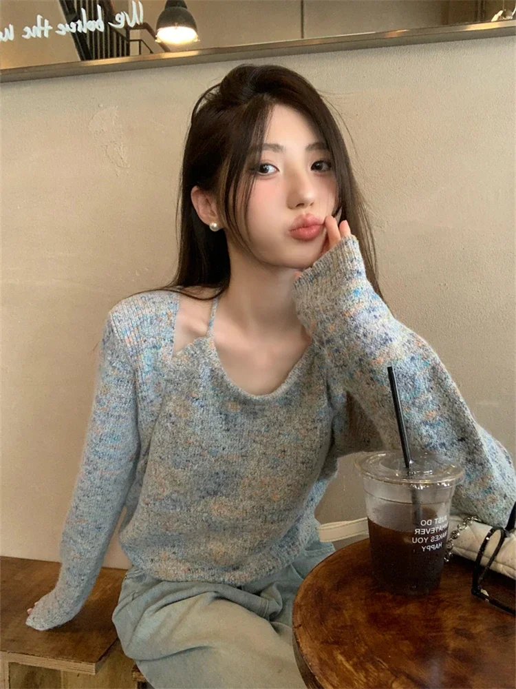 Women Sweater Fall 2023 Women Clothing Pullover Female Knitting Sweaters Skinny Tops Loose Elegant Knitted Outerwear Thick Slim