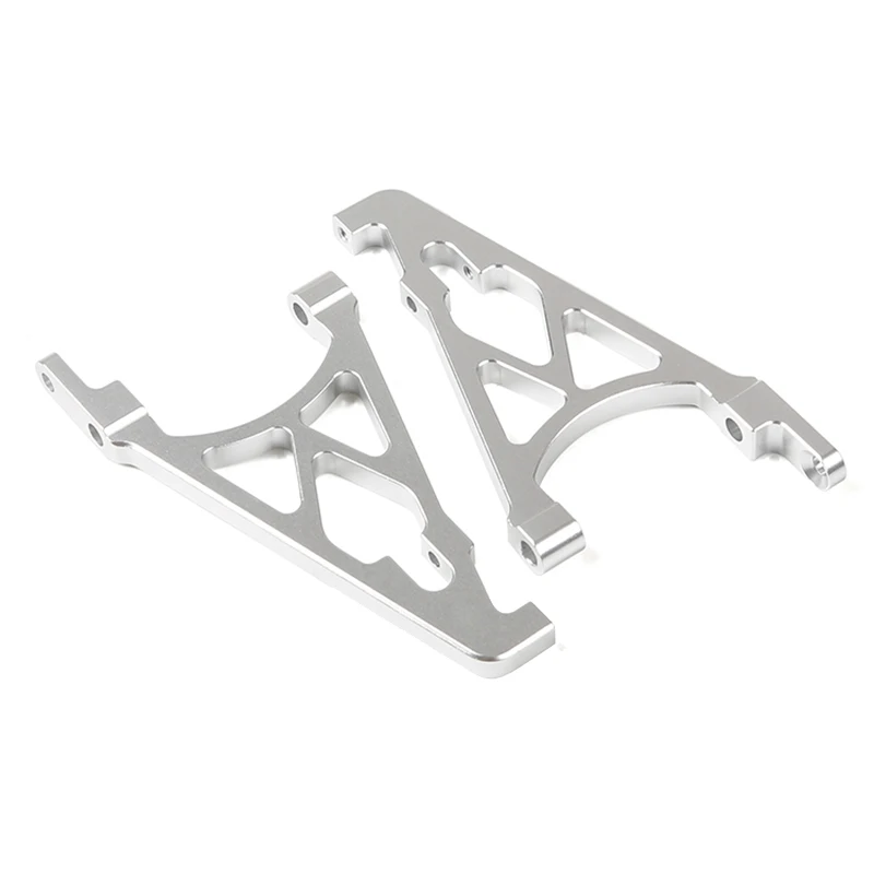 CNC Metal Rear Shock Tower Bracket Mount Support Set for 1/5 HPI ROVAN KM BAJA 5B 5T 5SC BUGGY Rc Car Part- Silver