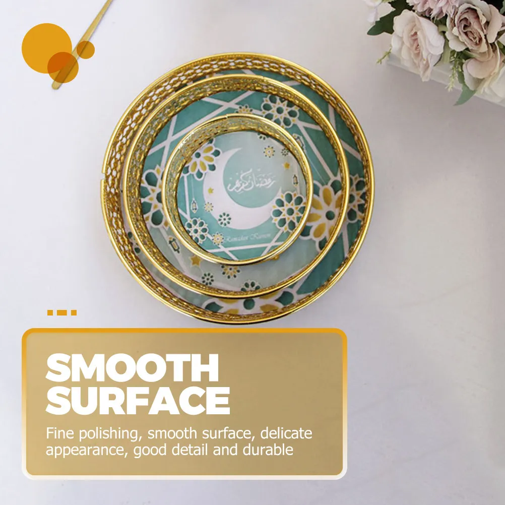 

Набор из 3 металлических корзин для хлеба с тонкой полировкой, изысканный дизайн, корзина для хранения продуктов, золотая тарелка для закусок, блюдо для конфет, сервировочная тарелка для еды